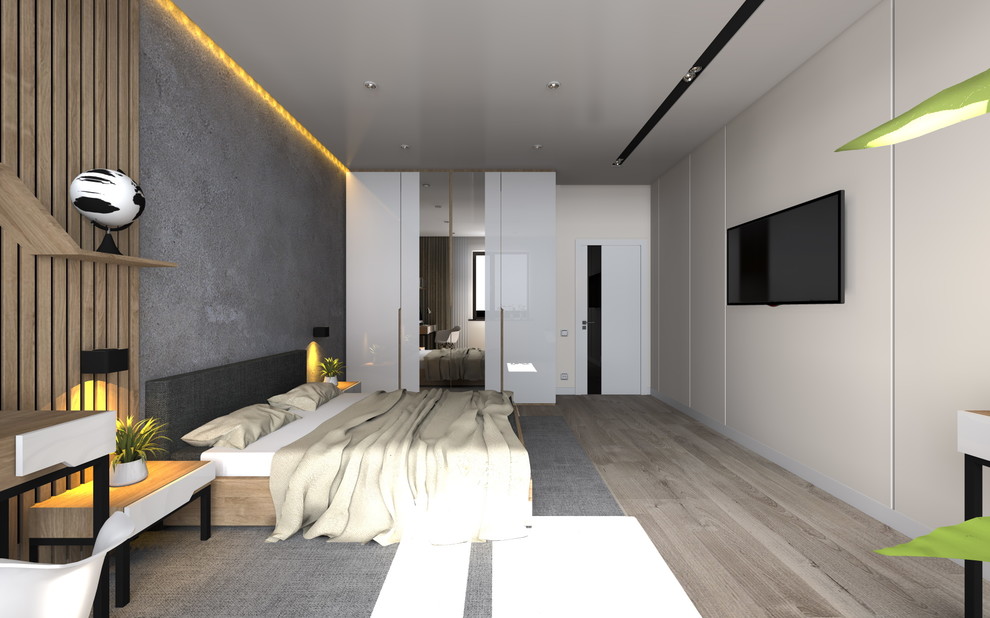 спальня в лофт стиле