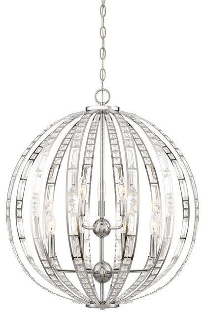 Minka Lavery 2378 9 Light 24 Wide Taper Candle Chandelier With Crystal Accents Minka Lavery 2378 9 Light 24 Wide Taper Candle Chandelier With Crystal Accents