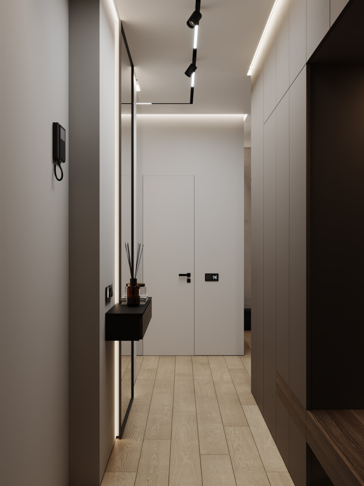 Брутальный современный интерьер, ЖК Румянцево Парк