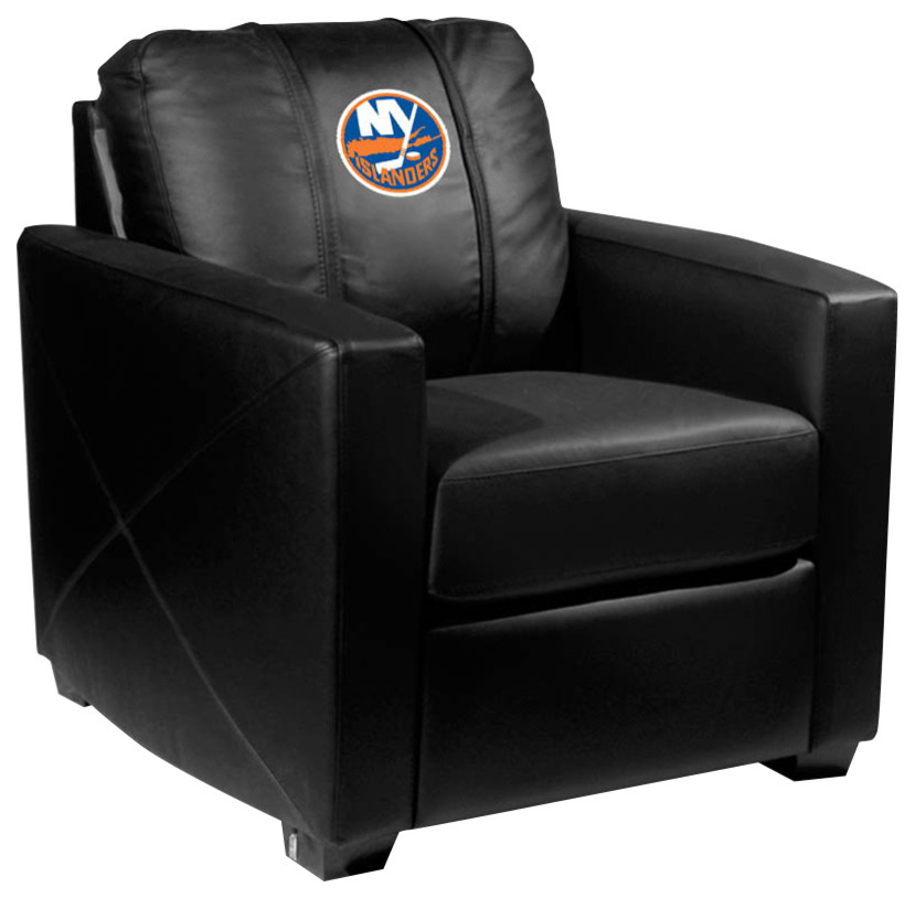 New York Islanders NHL Silver Chair Contemporary Armchairs And
