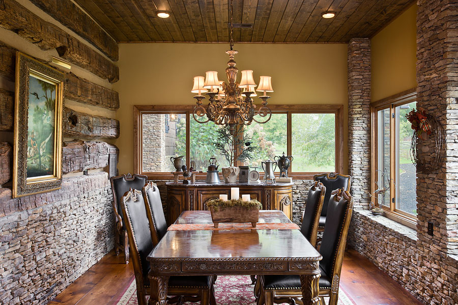 Inspiration for a country dining room in Nashville.