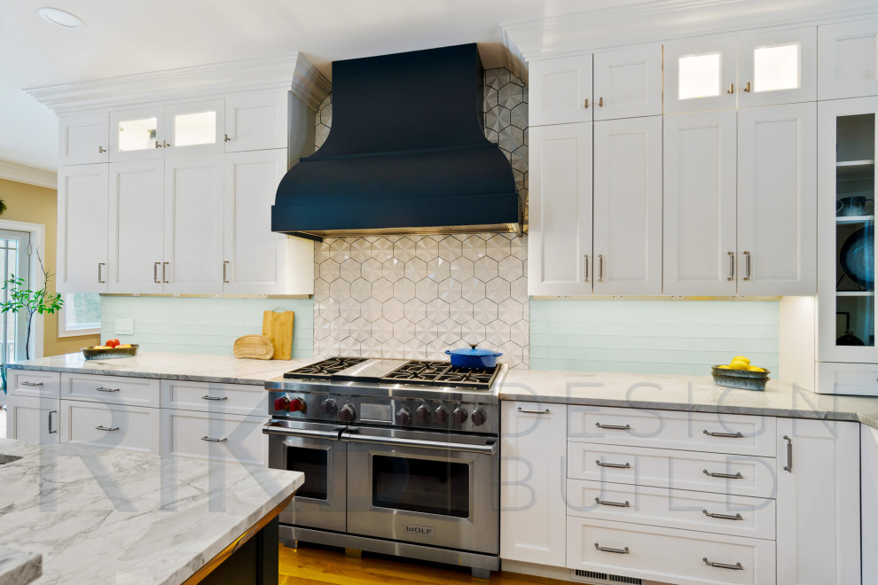 Inspiration for a transitional kitchen remodel in Providence