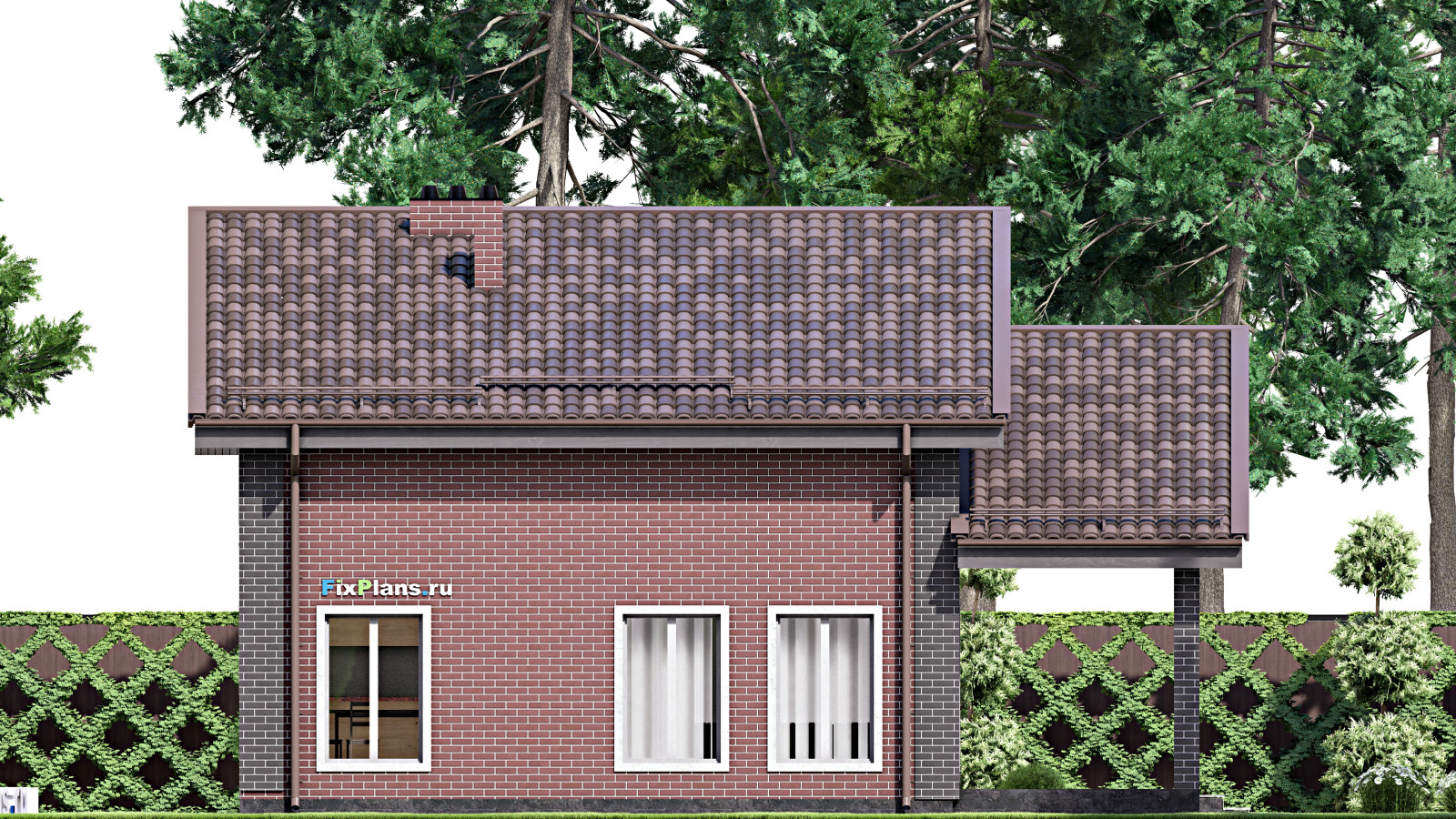 Проект дома с мансардой 9х11 м S107м2 F-15317