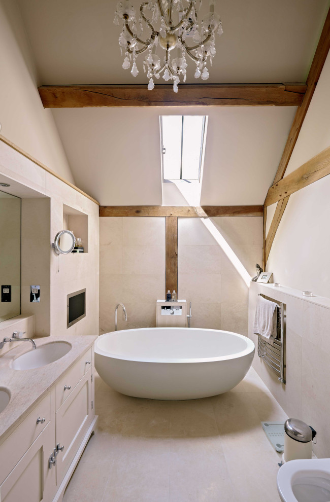 Inspiration for a cottage bathroom remodel in Hertfordshire