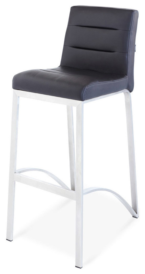 Lynx Bar Stool With Metal Base Contemporary Bar Stools And Counter