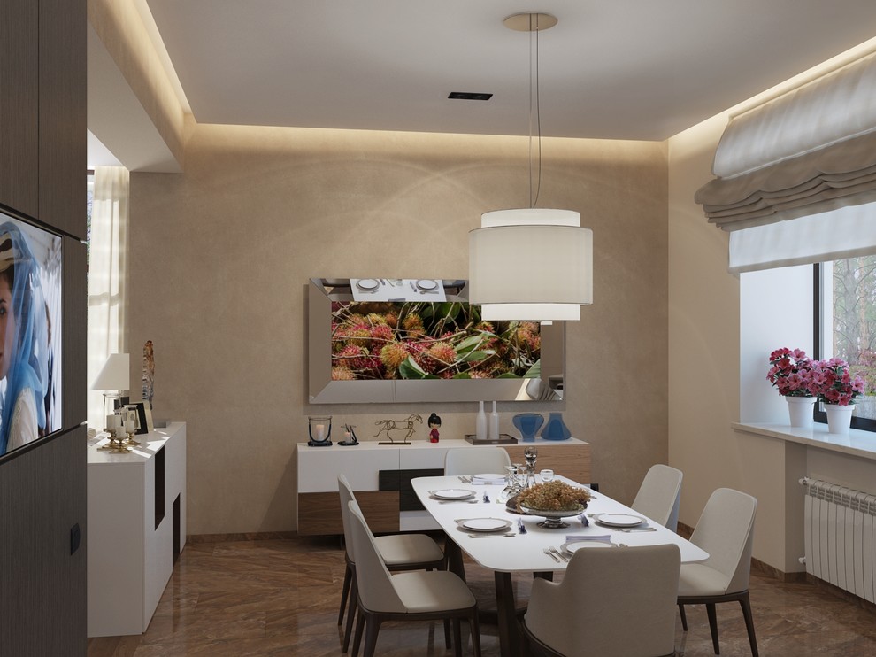 Современный дом в сосновом лесу