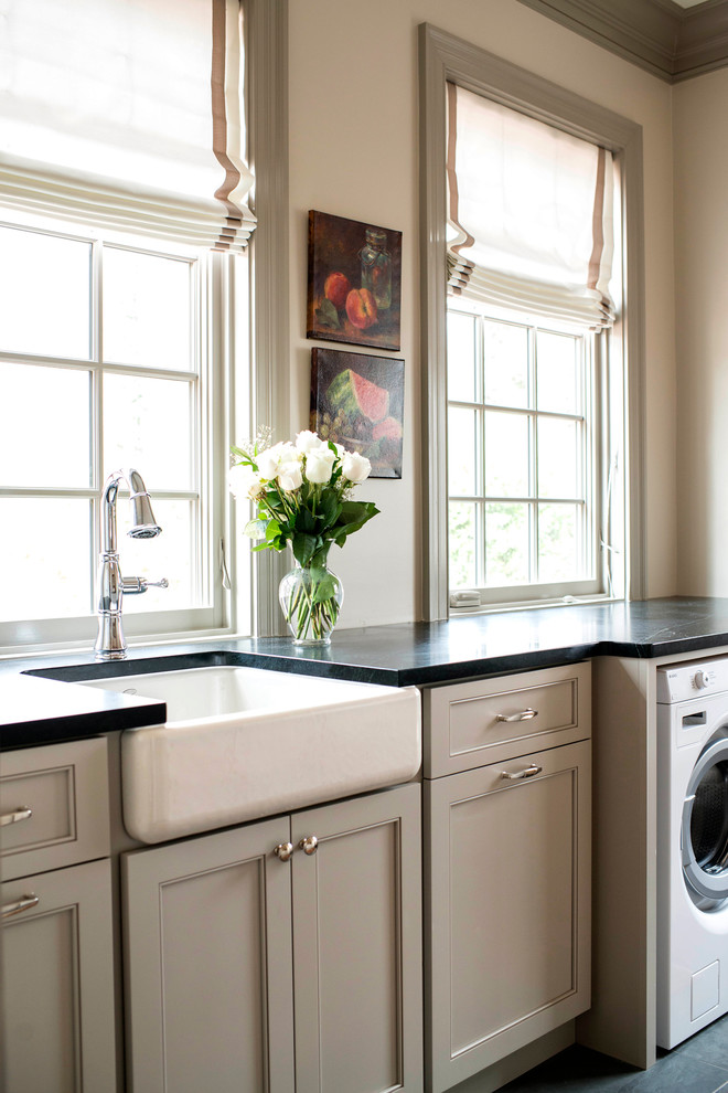 Design ideas for a traditional laundry room in Raleigh.