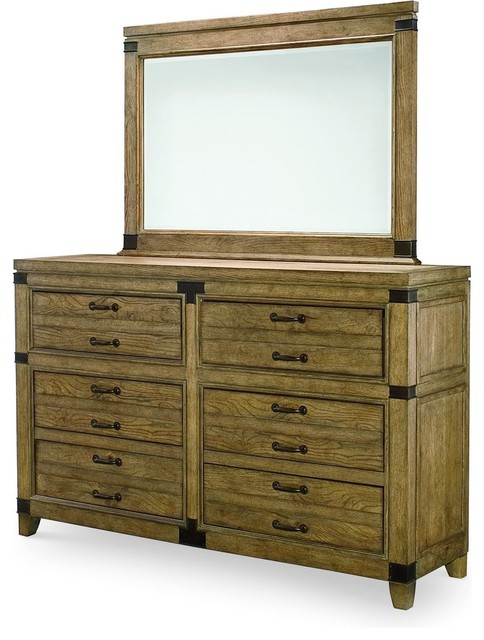 Legacy Classic Metalworks Dresser With Mirror Rustic Dressers