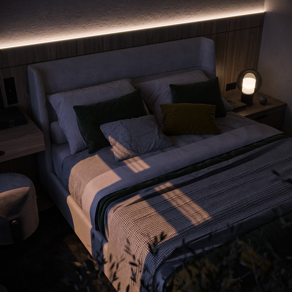 Спальня с гардеробной с/т Фестивальное, Курская область.