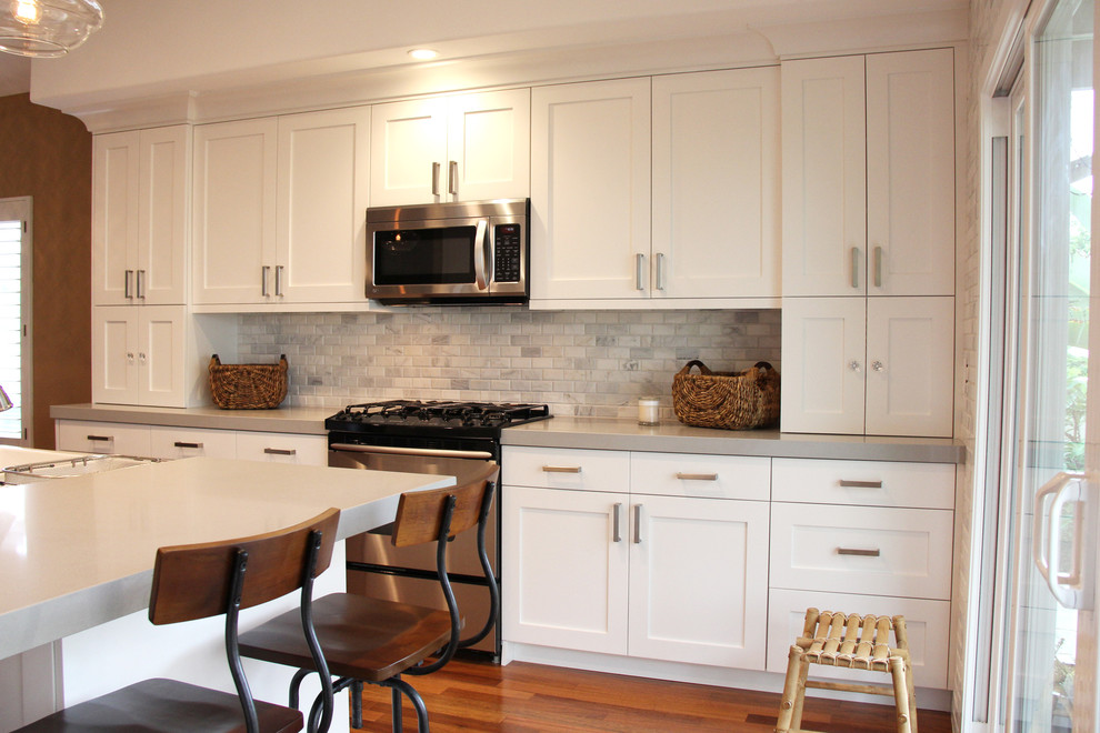 Inspiration for a transitional kitchen remodel in Orange County