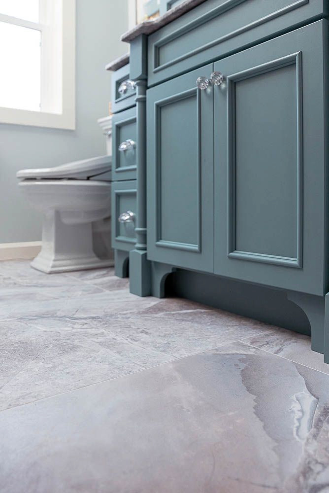 Aqua Blue Bathroom Remodel