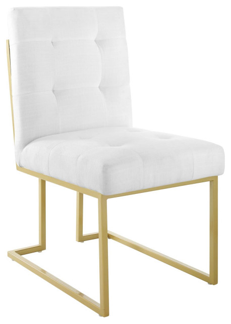 white and gold chair