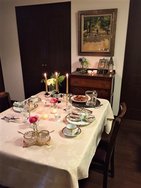Photo of a victorian dining room in Tokyo.