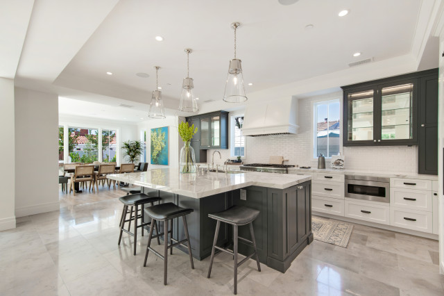 Via Ithaca - Lido Isle - Newport Beach Custom Home coastal-kitchen
