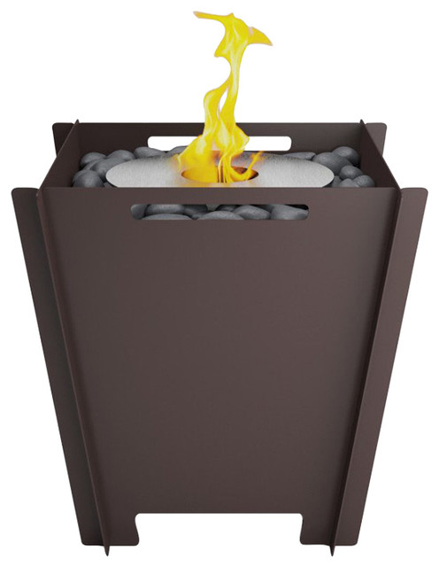 Groovebox 18 Flat Pack Bio Ethanol Fire Pit W Crushed Bamboo Top Groovebox 18 Flat Pack Bio Ethanol Fire Pit W Crushed Bamboo Top Contemporary Pits By Outdoor Living
