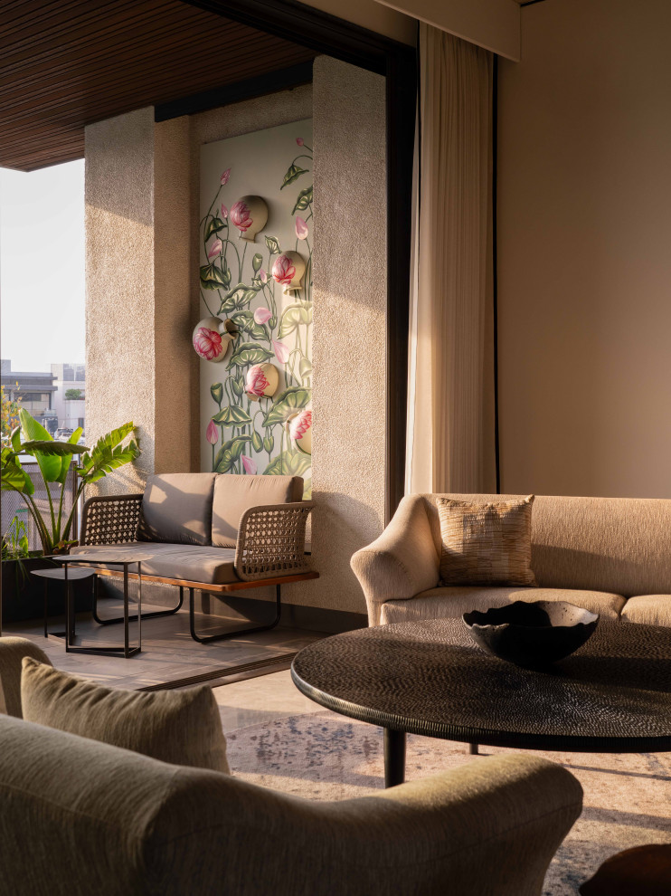 Photo of a contemporary patio in Delhi.