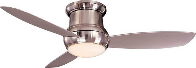 Minkaaire F474l Bnw Concept Ii Wet Brushed Nickel 52 Flush Mount
