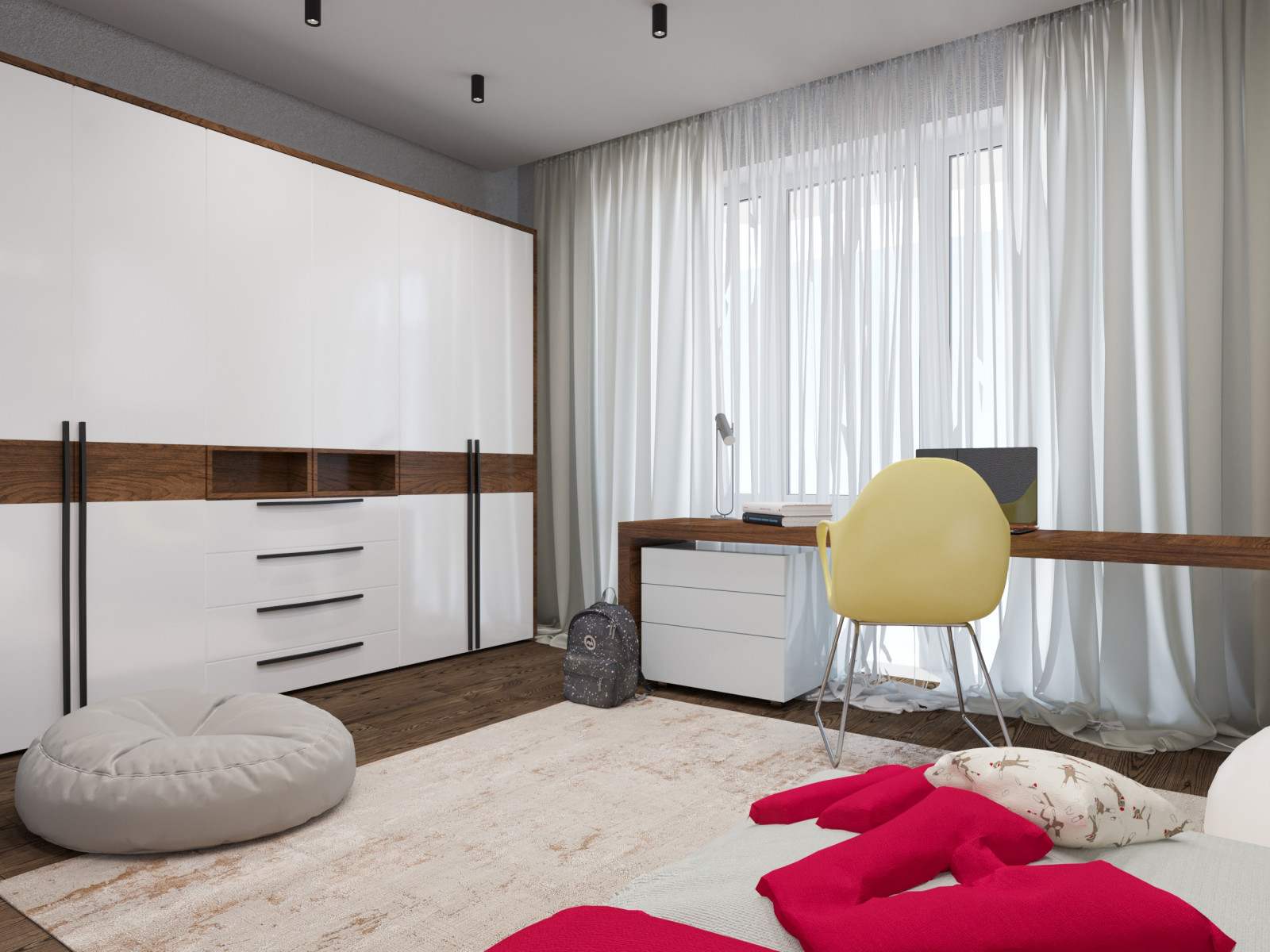 Современный интерьер двухуровневой квартиры