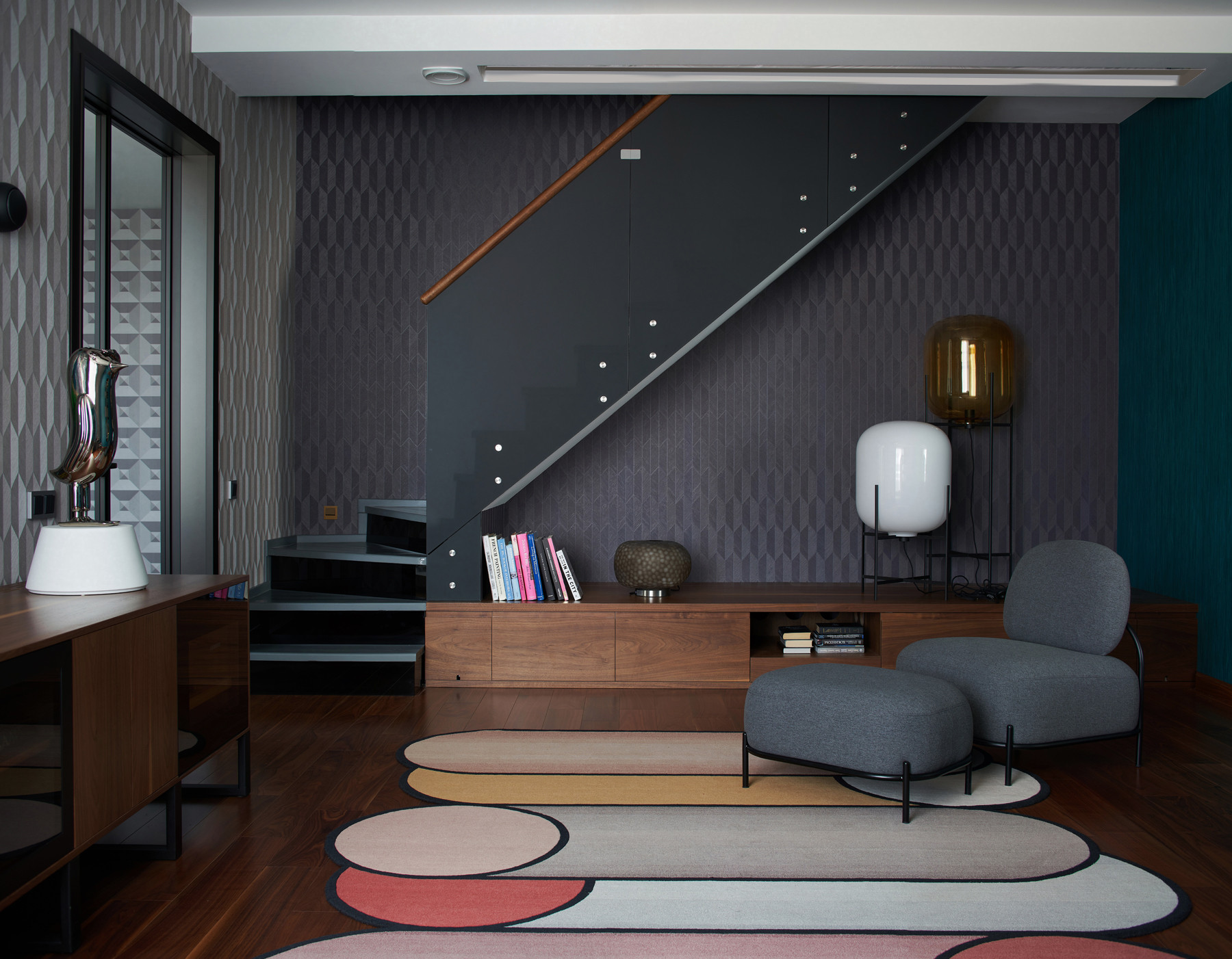 Гостиные (тёмная мебель) - Дизайн интерьера гостиных - тёмная мебель