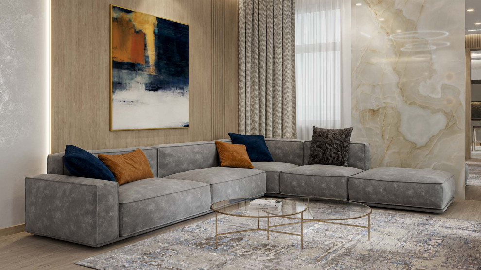 Гостиная в ЖК Титул