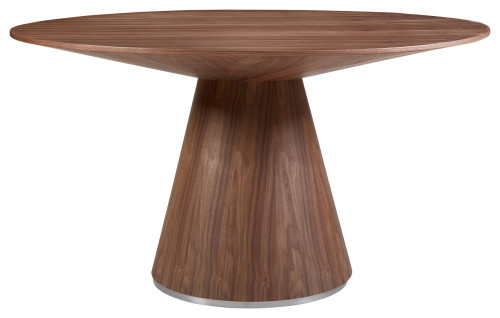 Otago Dining Table, 54" Round Walnut