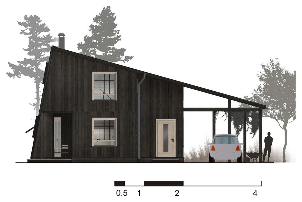 Проект деревянного загородного дома