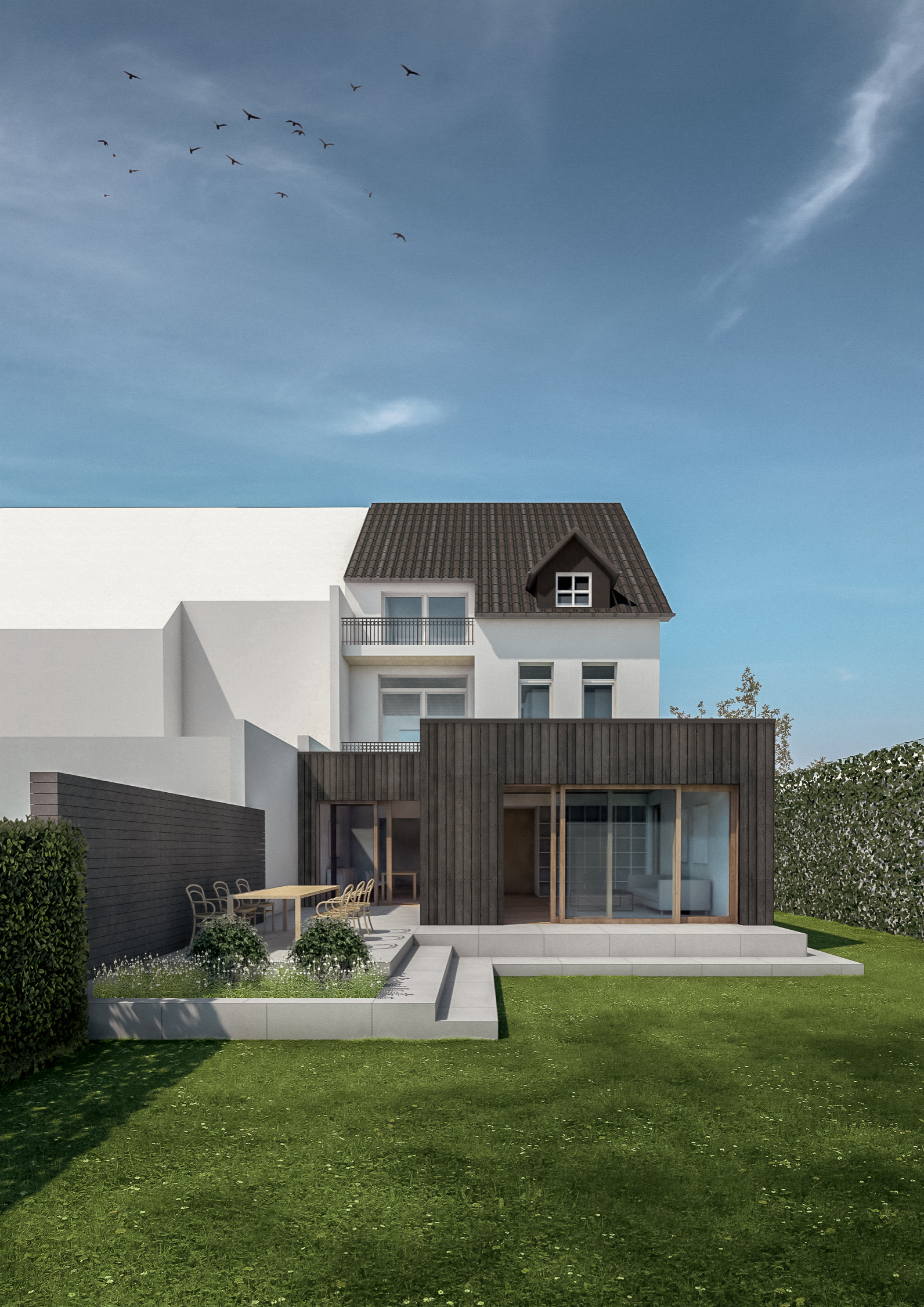 75 Contemporary Green Exterior Home Ideas You'll Love - October, 2023