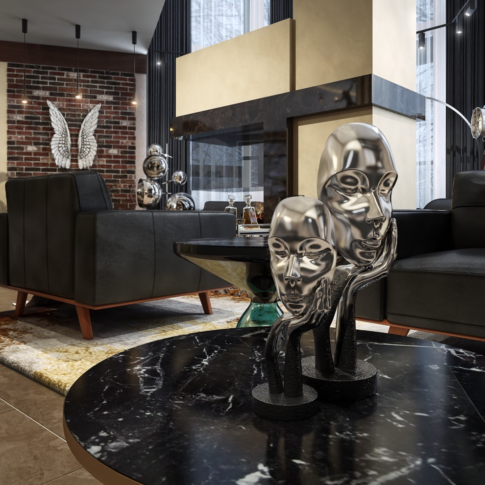 Гостиная загородного дома