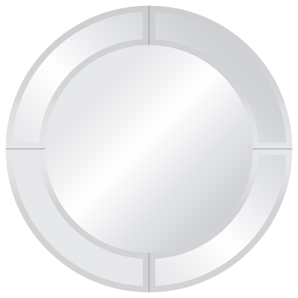 Royal Round Overlay Mirror Contemporary Wall Mirrors by Classy Mirrors Houzz