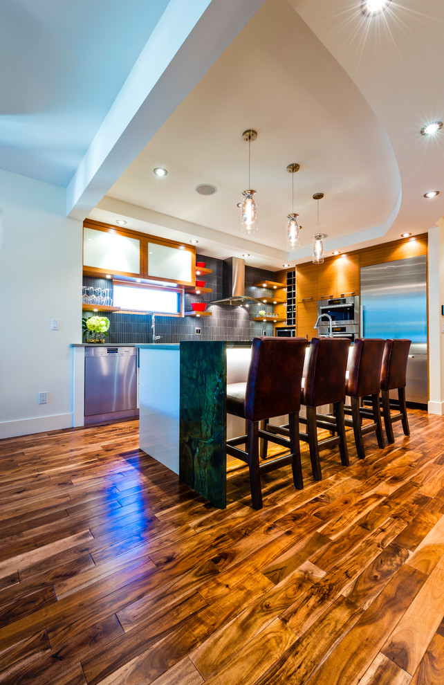 Inspiration for a rustic home design remodel in Vancouver