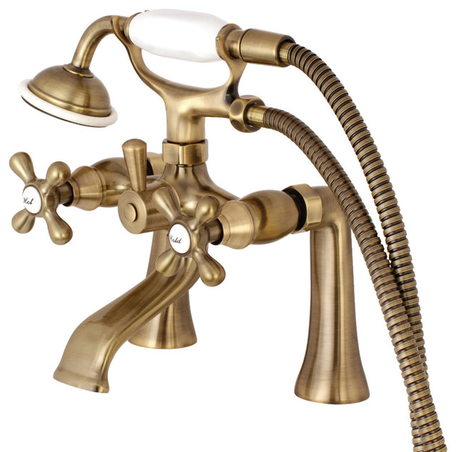 Kingston Brass Clawfoot Tub Faucet With Hand Shower Traditional Tub