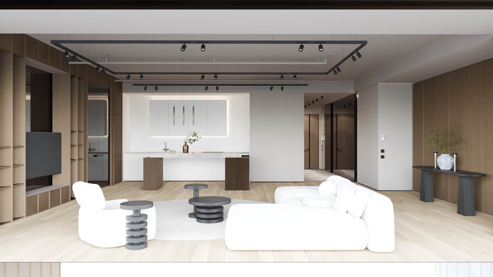 Дизайн-проект аппартаментов Москва Сити 225кв.м