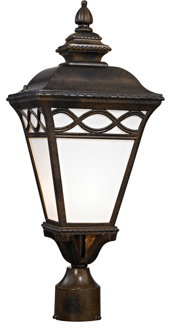 Thomas Lighting Mendham 1 Light Outdoor Post Lantern In Hazelnut Bronze