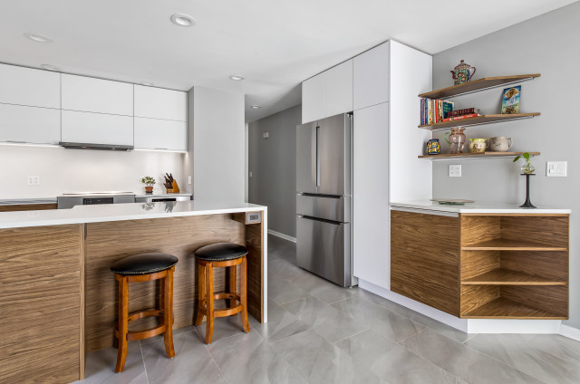 Warm Continuous Grain contemporaneo-cocina