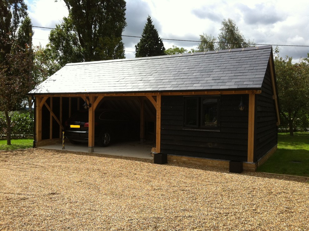 This is an example of a country shed and granny flat in West Midlands.