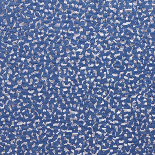 Blue and Light Blue Animal Spots Upholstery Fabric By The Yard