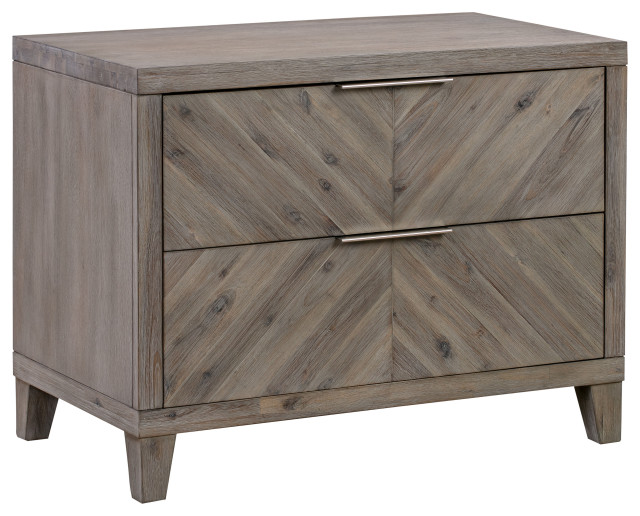 Fairview Nightstand, Gray Farmhouse Nightstands And Bedside Tables