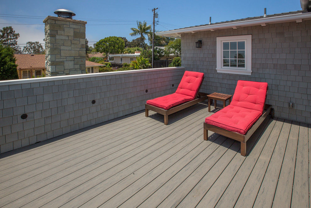 This is an example of a beach style deck in Santa Barbara.