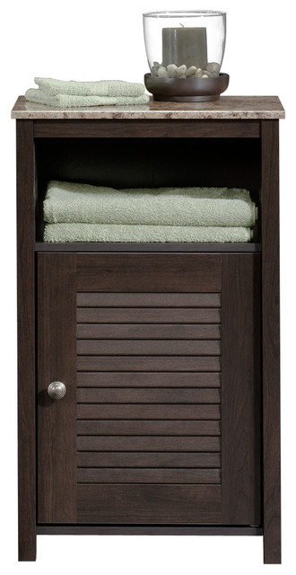 Sauder Peppercorn Floor Cabinet In Cinnamon Cherry Sauder Peppercorn Floor Cabinet In Cinnamon Cherry