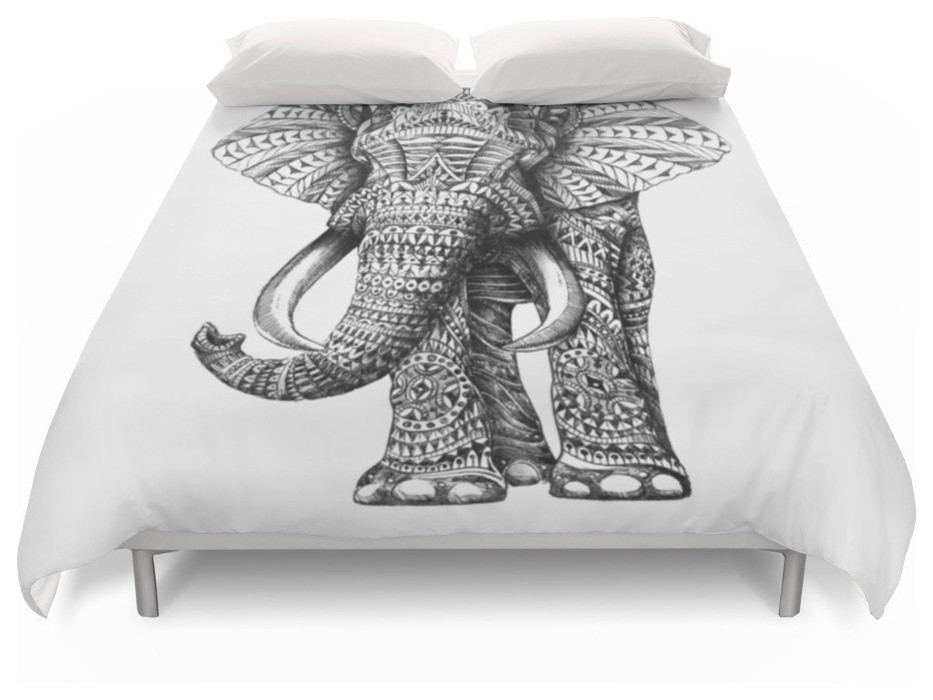 Ornate Elephant Duvet Cover Mediterranean Duvet Covers And