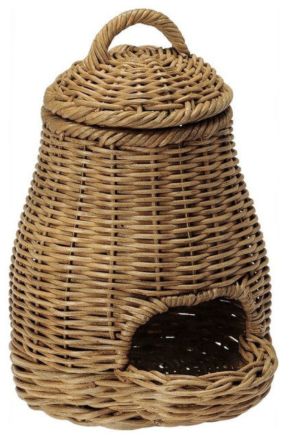 1pcs Storage Basket Rattan Handwork Bread Food Fruit Vegetables Baskets Dispaly 