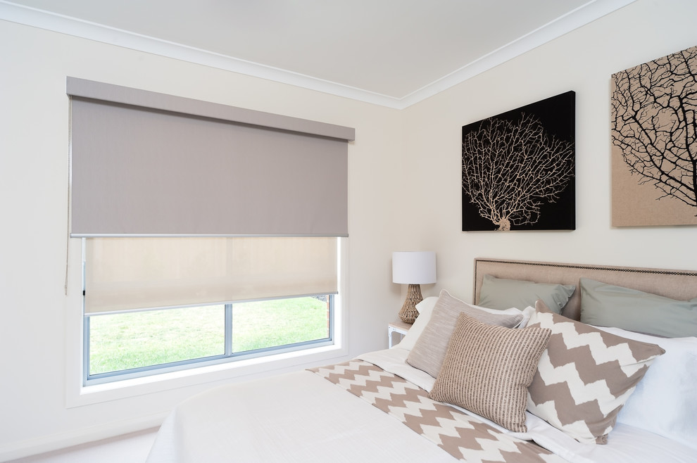 Inspiration for a contemporary bedroom in Brisbane.