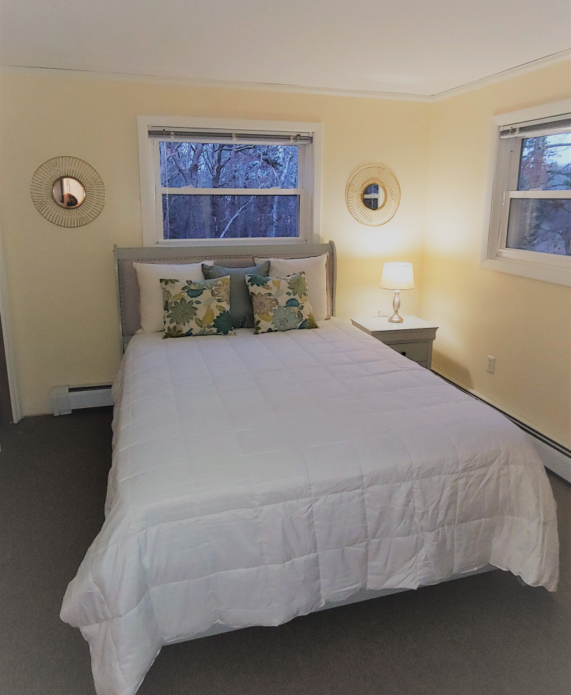 Example of a trendy home design design in Boston