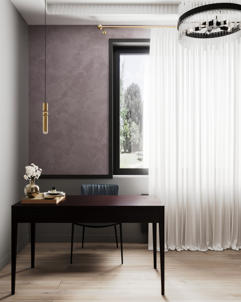 Стильный дом с красными акцентами