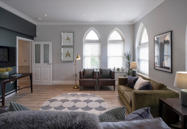 Surrey Apartment contemporary-living-room