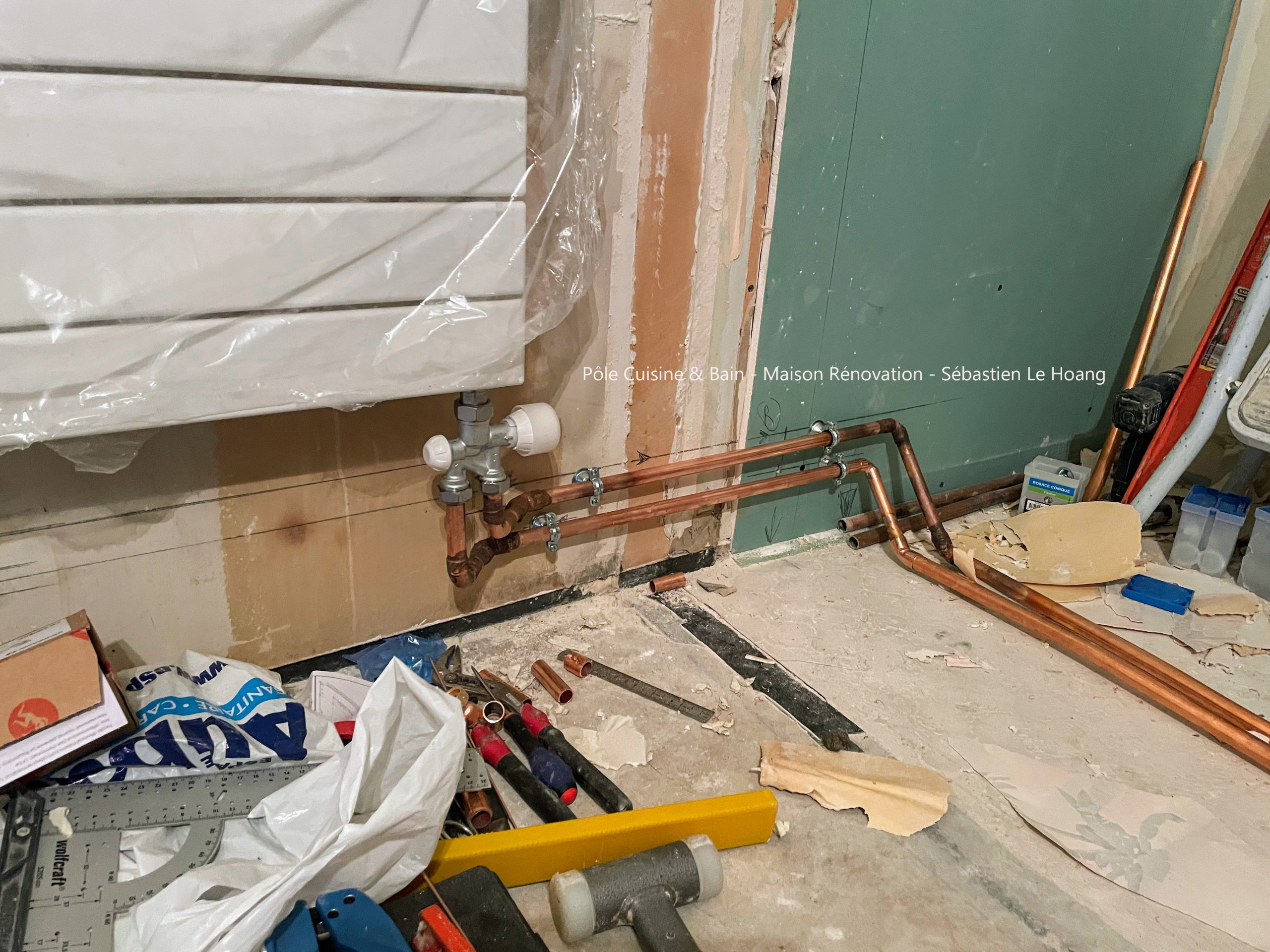 SALLE DE BAIN & SALLE D'EAU: rénovation totale pour un espace bain & douche