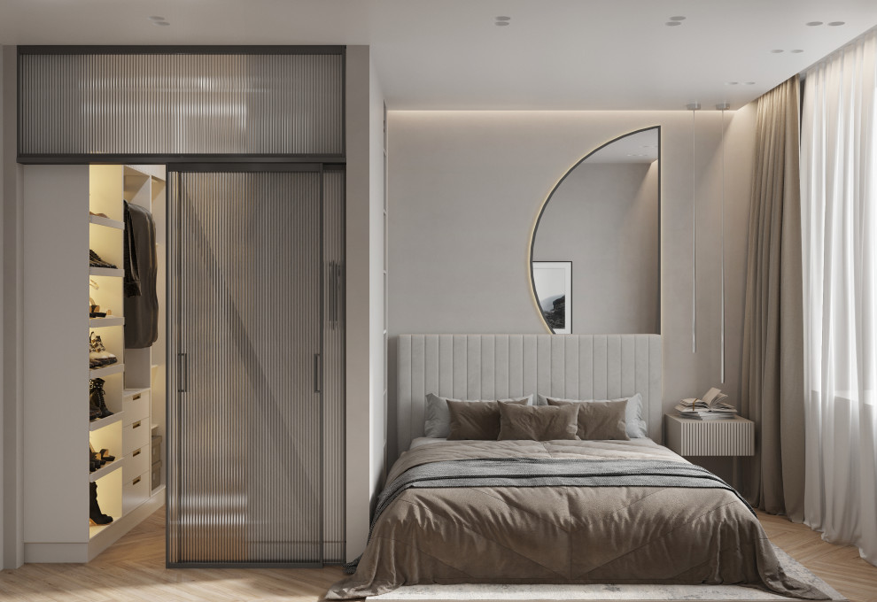 Современный интерьер квартиры 54 м² для молодой пары