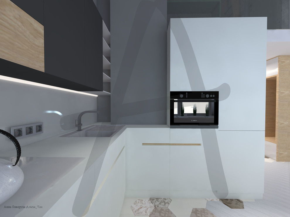 Двухэтажная квартира в мансардном этаже.