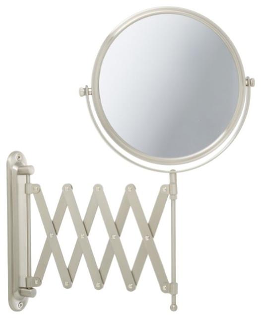 Jerdon Jp2027n 8 Inch Two Sided Swivel Wall Mount Mirror With 7x Jerdon Jp2027n 8 Inch Two Sided Swivel Wall Mount Mirror With 7x Magnification