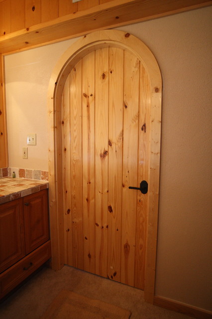 Custom Arched Interior Door Traditional Bathroom